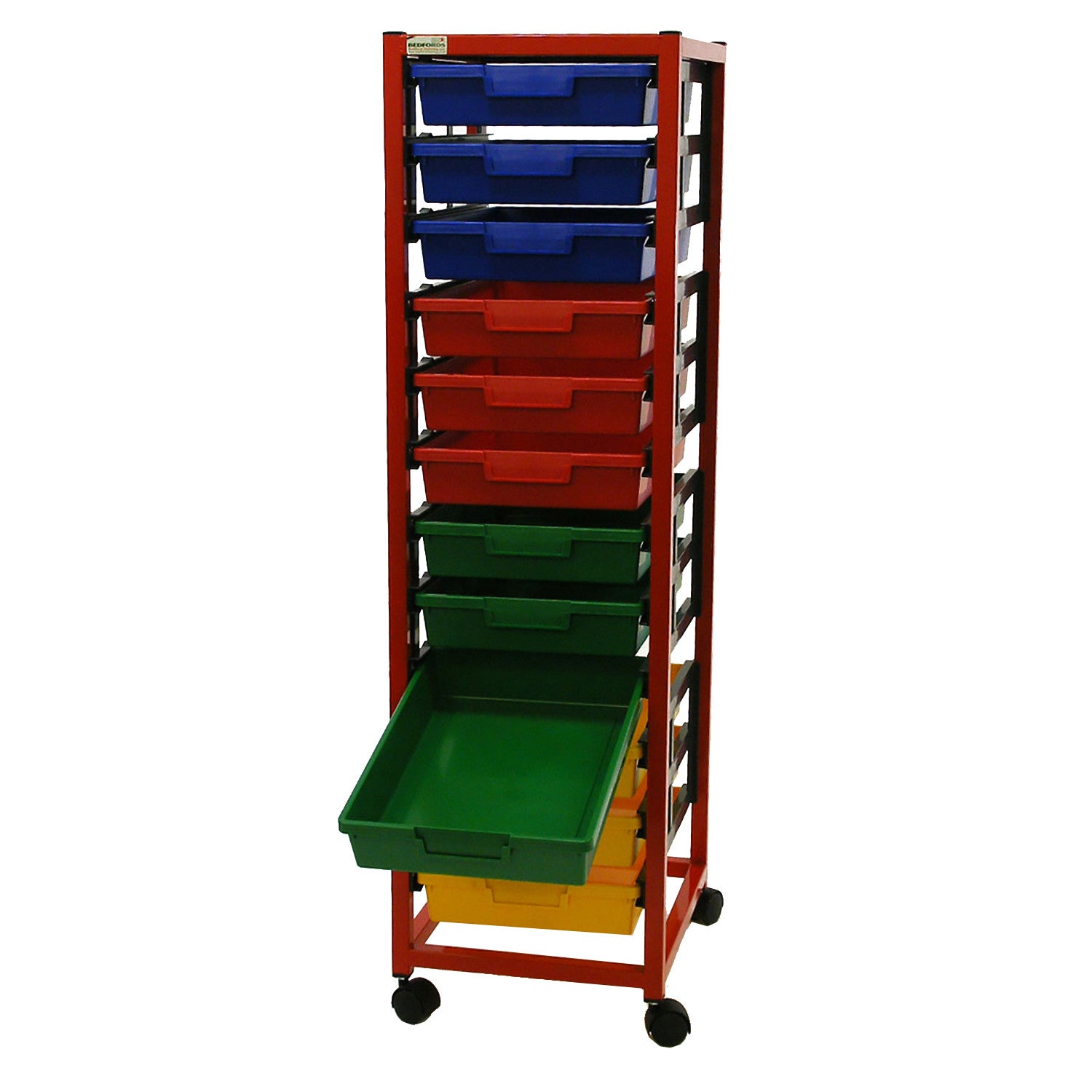 Single Column 12 Level A3 Classroom Trolley