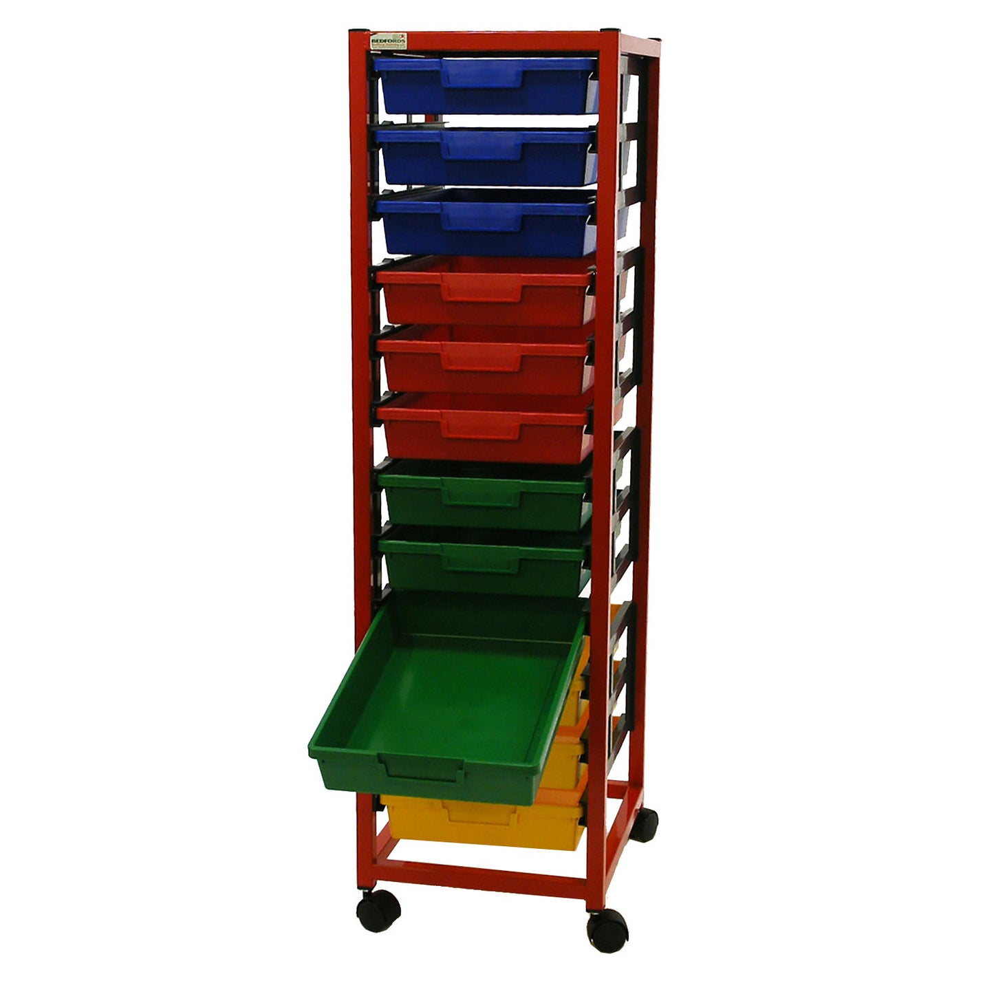 Single Column 12 Level A4 Classroom Trolley